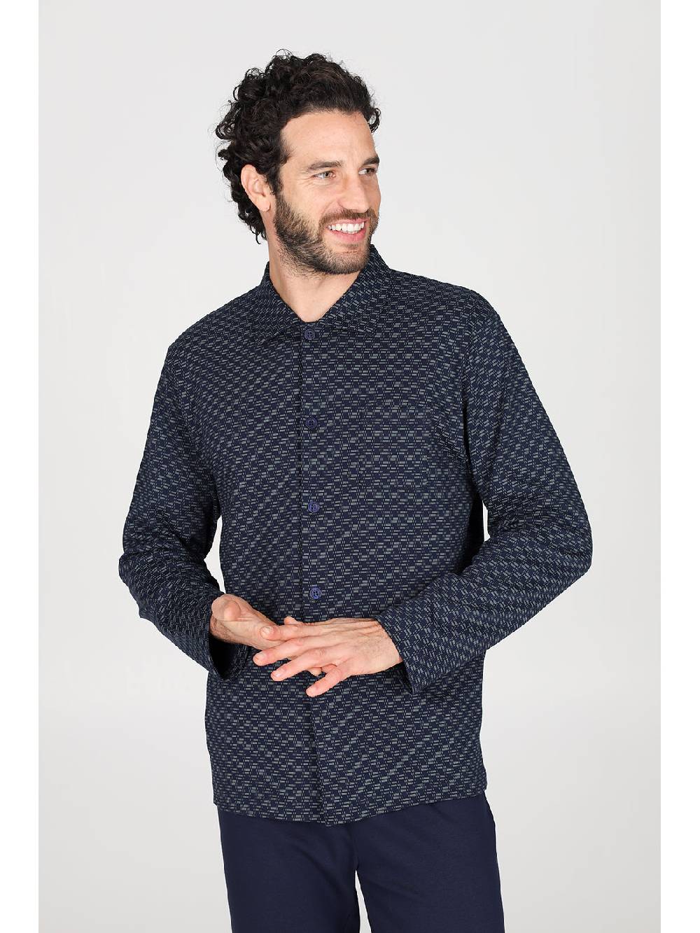 Julipet Pigiama cardigan in caldo interlock di puro cotone Latest stili