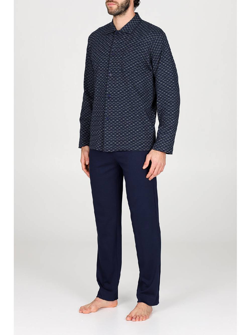 Julipet Pigiama cardigan in caldo interlock di puro cotone Latest stili