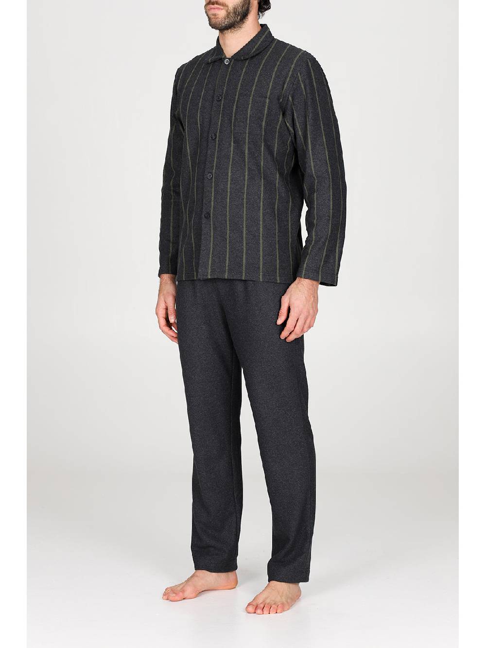 Julipet Pigiama cardigan in confortevole jacquard di cotone Duty-free