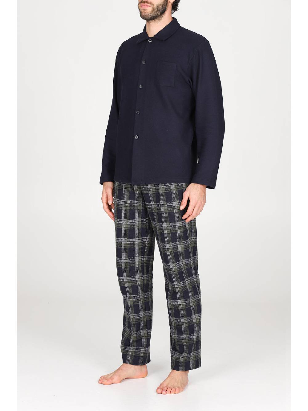 Julipet Pigiama cardigan in confortevole jacquard di cotone 50% di sconto per tempo limitato