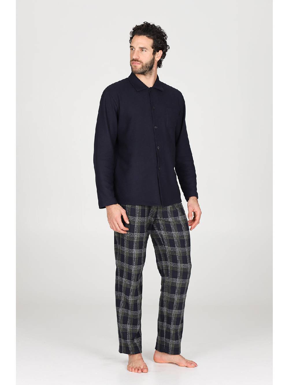 Julipet Pigiama cardigan in confortevole jacquard di cotone 50% di sconto per tempo limitato
