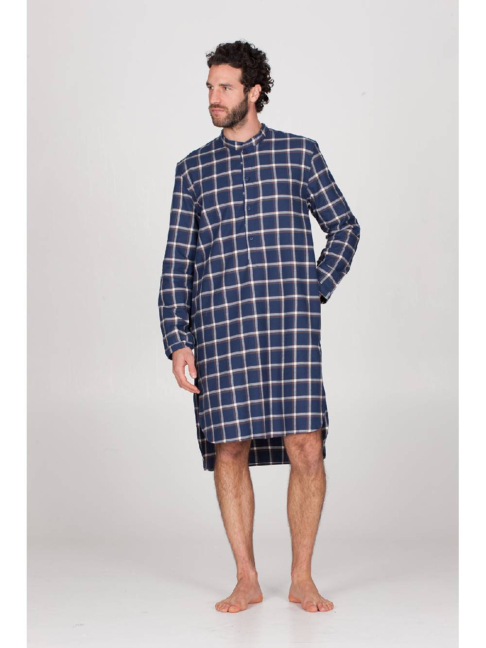 Julipet Camicia da notte in calda flanella di puro cotone Sconti questo mese