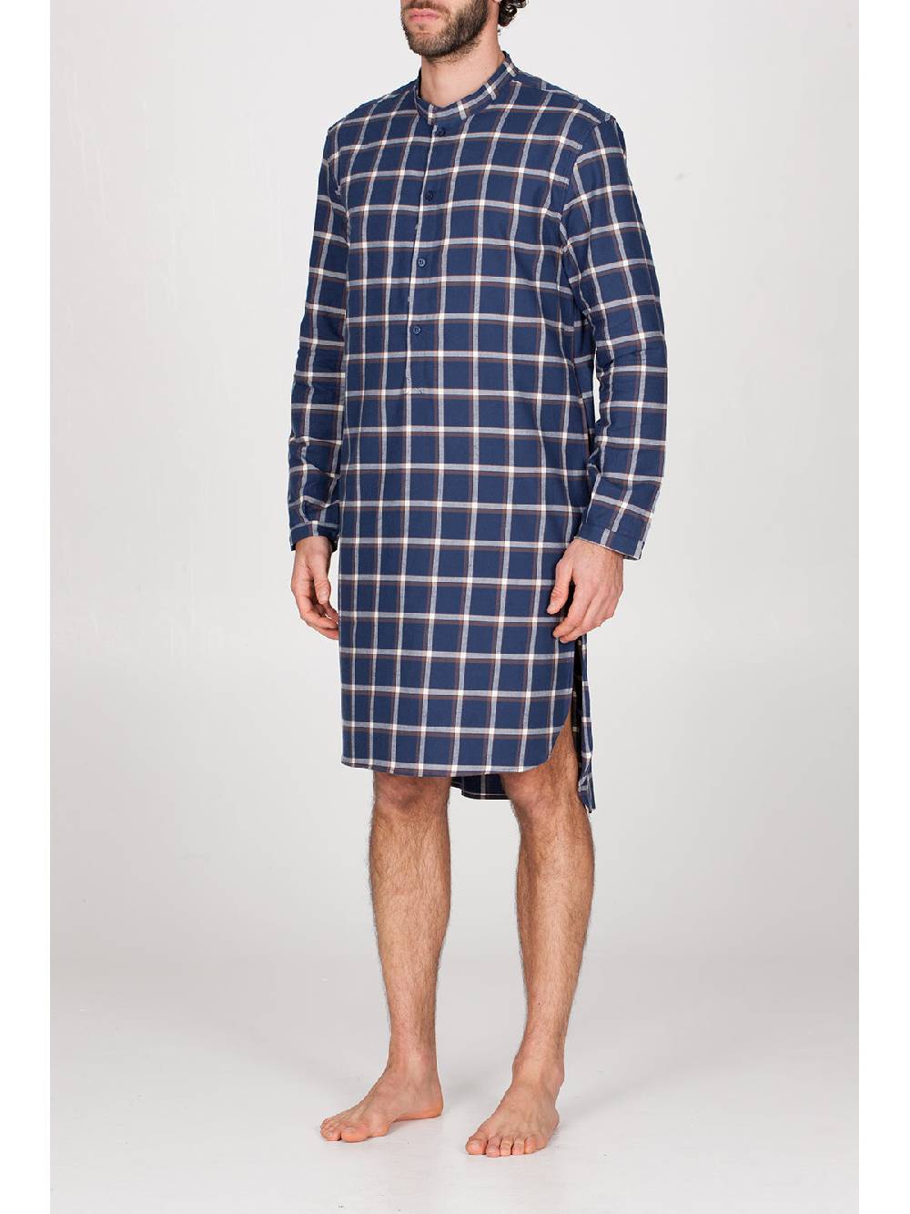 Julipet Camicia da notte in calda flanella di puro cotone Sconti questo mese