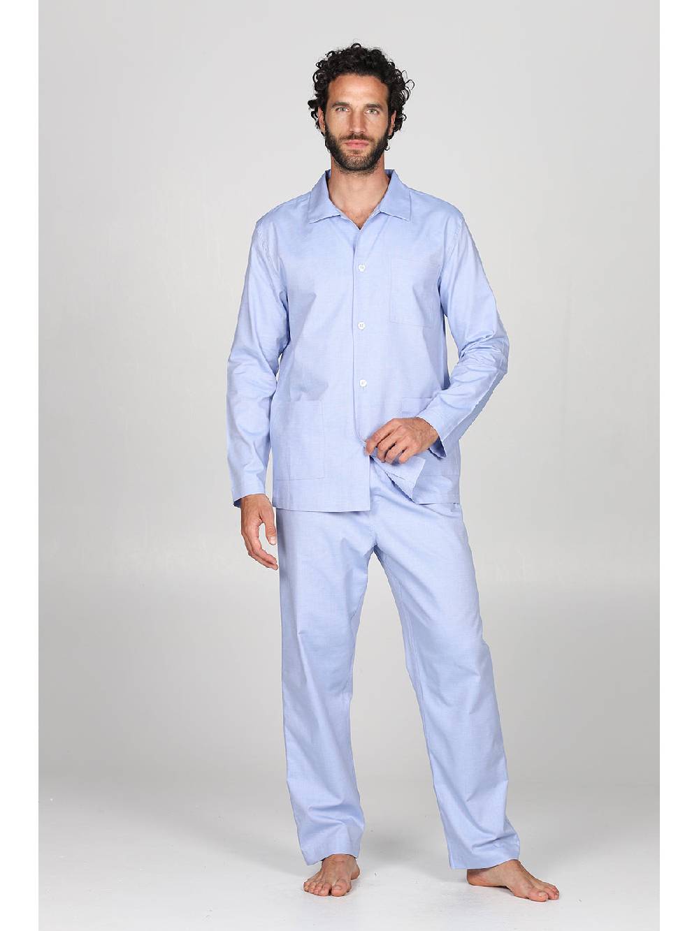 Julipet Pigiama cardigan in pregiato popeline, vestibilità impeccabile Offerta San Valentino