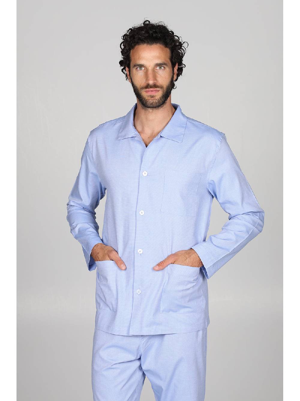 Julipet Pigiama cardigan in pregiato popeline, vestibilità impeccabile Offerta San Valentino