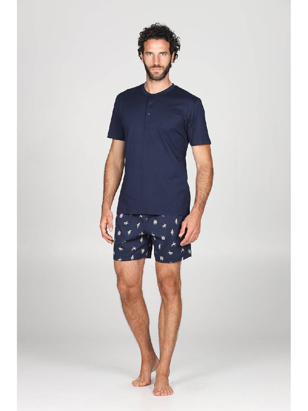 Julipet Pigiama corto in leggerissimo e confortevole puro cotone disegno " sport polo" Latest fashion