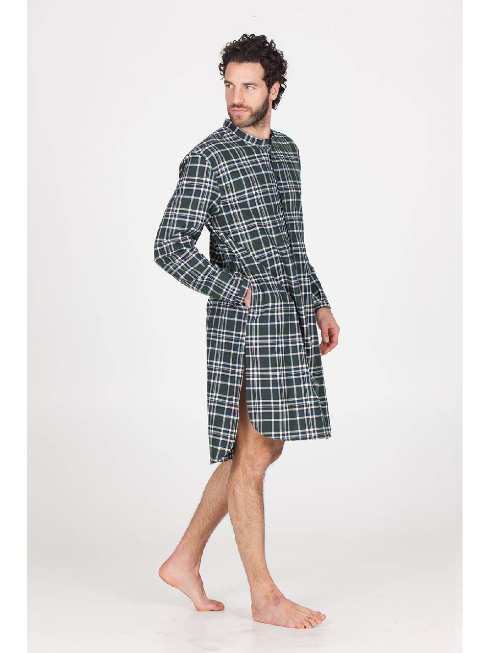 Julipet Camicia da notte in calda flanella di puro cotone Sostegno trimestrale
