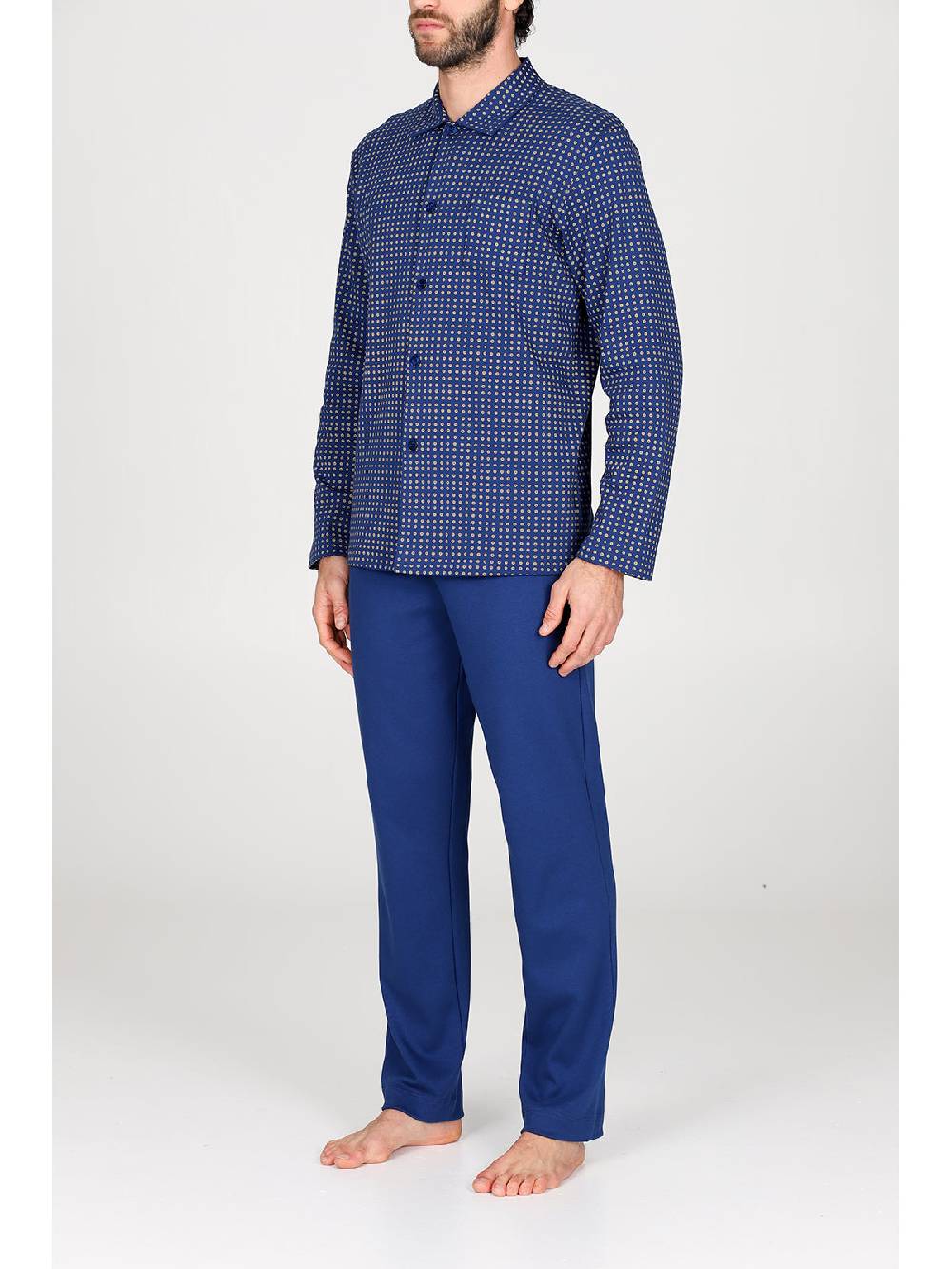 Julipet Pigiama cardigan in caldo interlock di puro cotone Vendita Economica