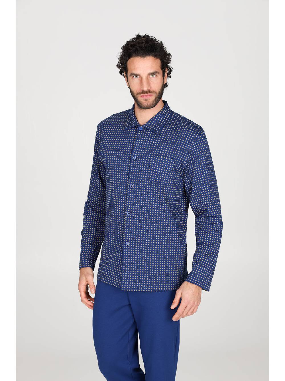 Julipet Pigiama cardigan in caldo interlock di puro cotone Vendita Economica