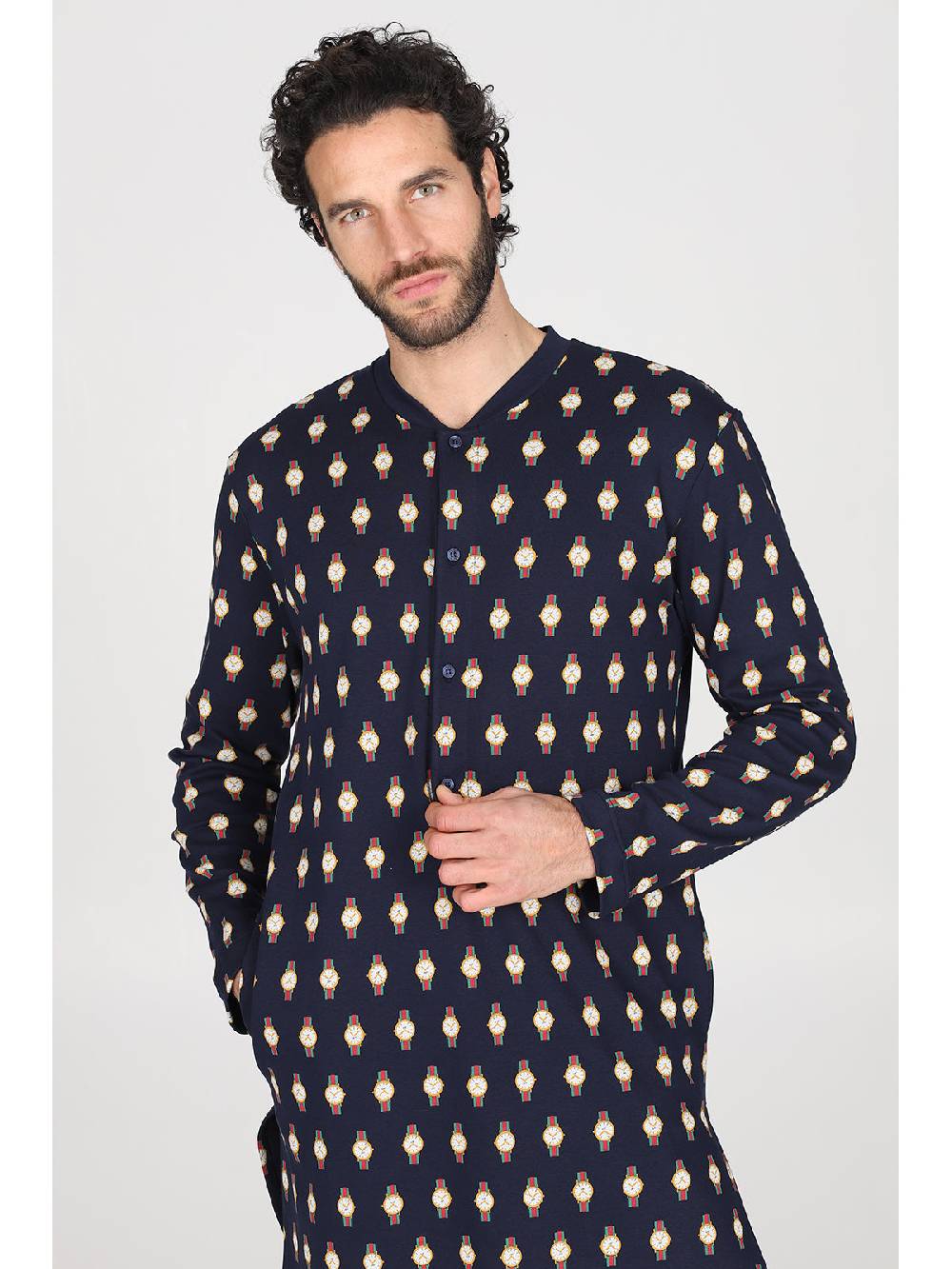Julipet Camicia da notte Artist Edition, in caldo interlock di puro cotone In Saldo