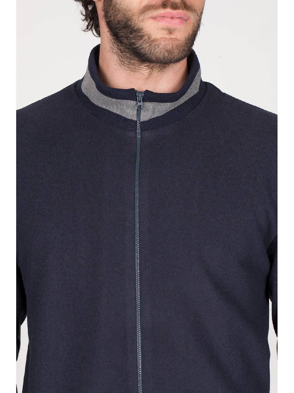 Julipet Tuta con zip in confortevole jacquard punto Milano Comprare a buon mercato