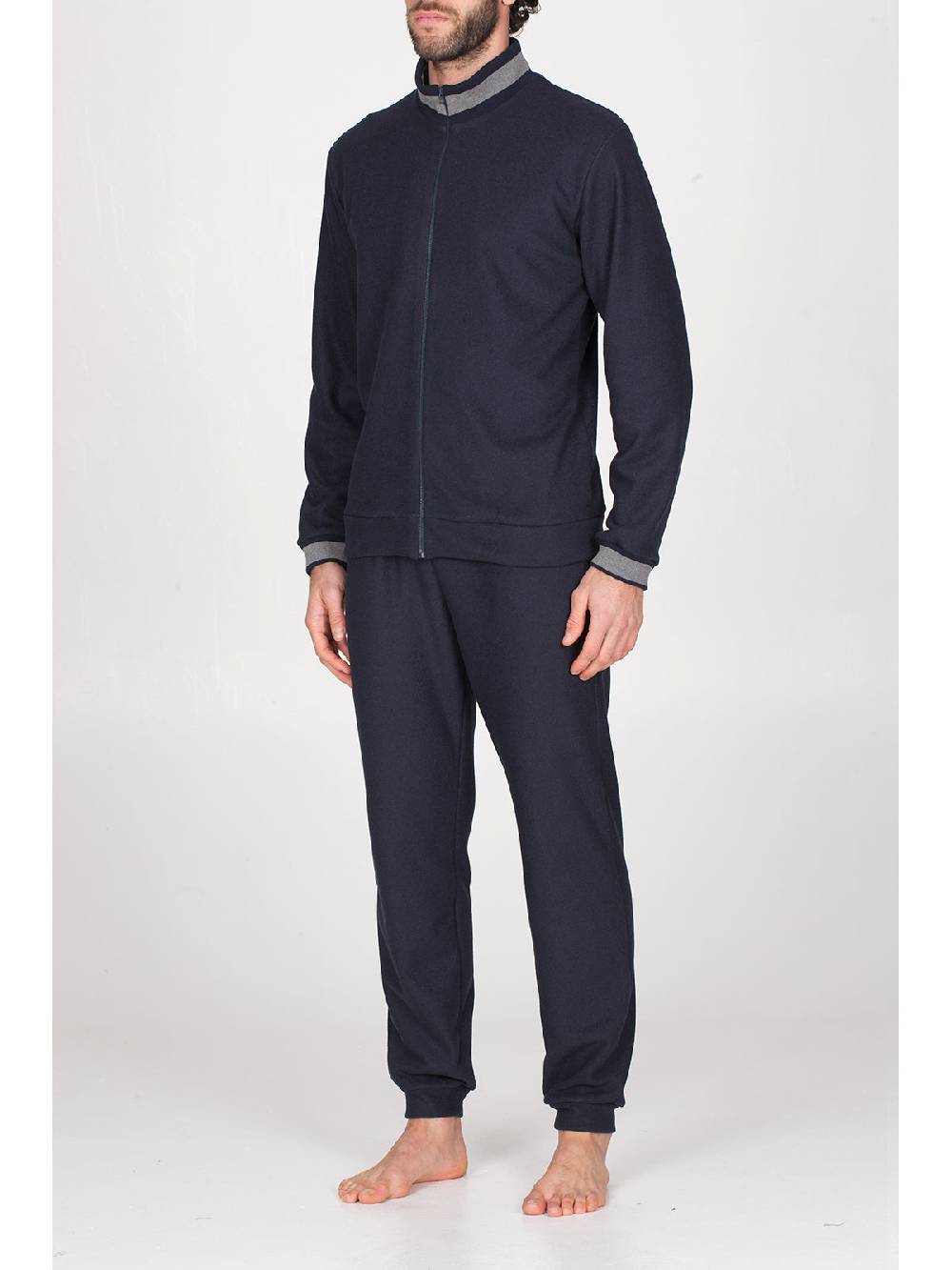 Julipet Tuta con zip in confortevole jacquard punto Milano Comprare a buon mercato