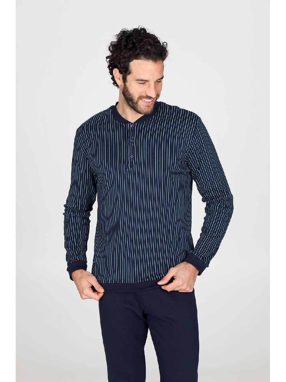 Julipet Pigiama serafino in caldo interlock di puro cotone Flash Sale