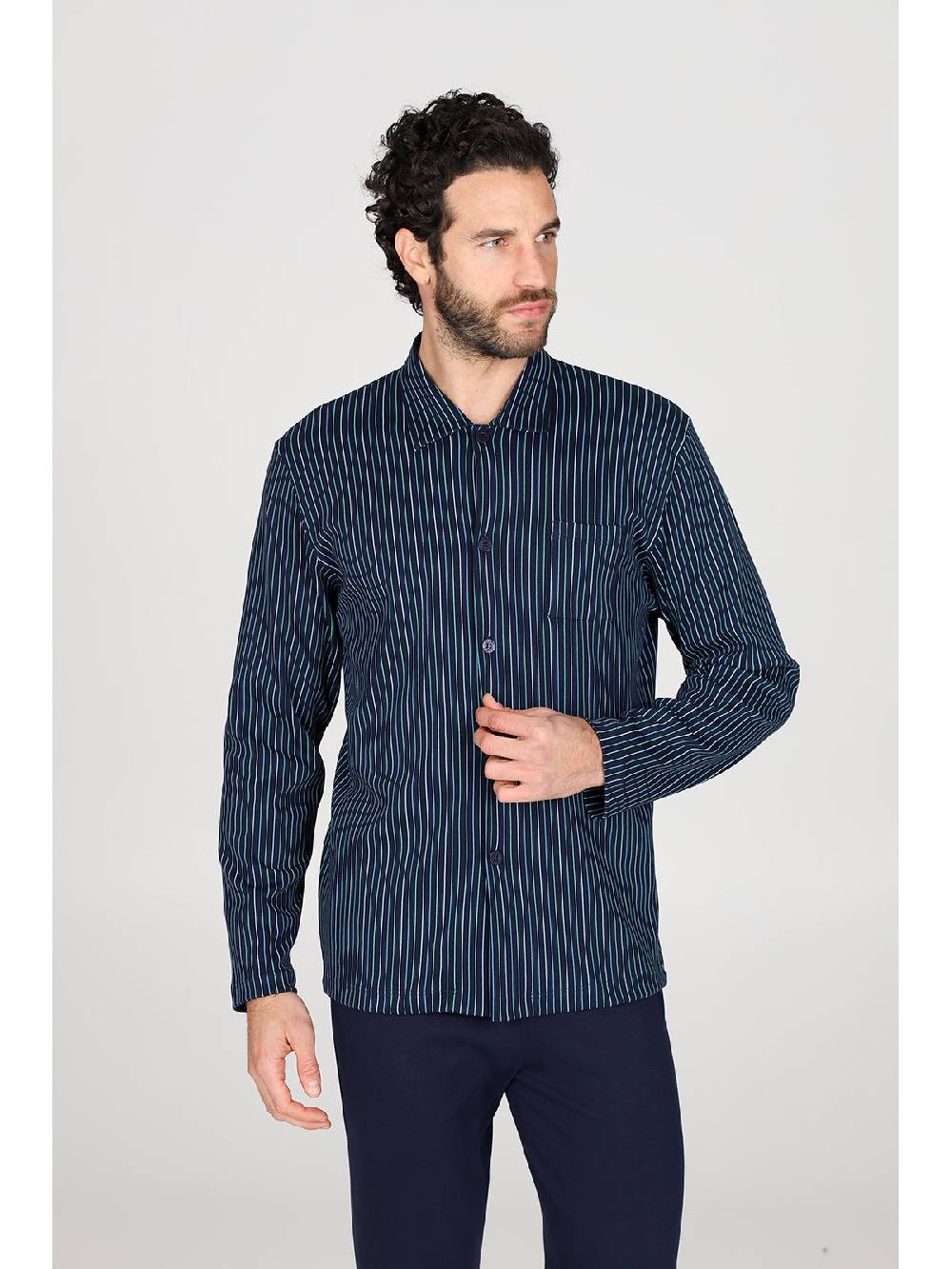 Julipet Pigiama cardigan in caldo interlock di puro cotone Shopping online