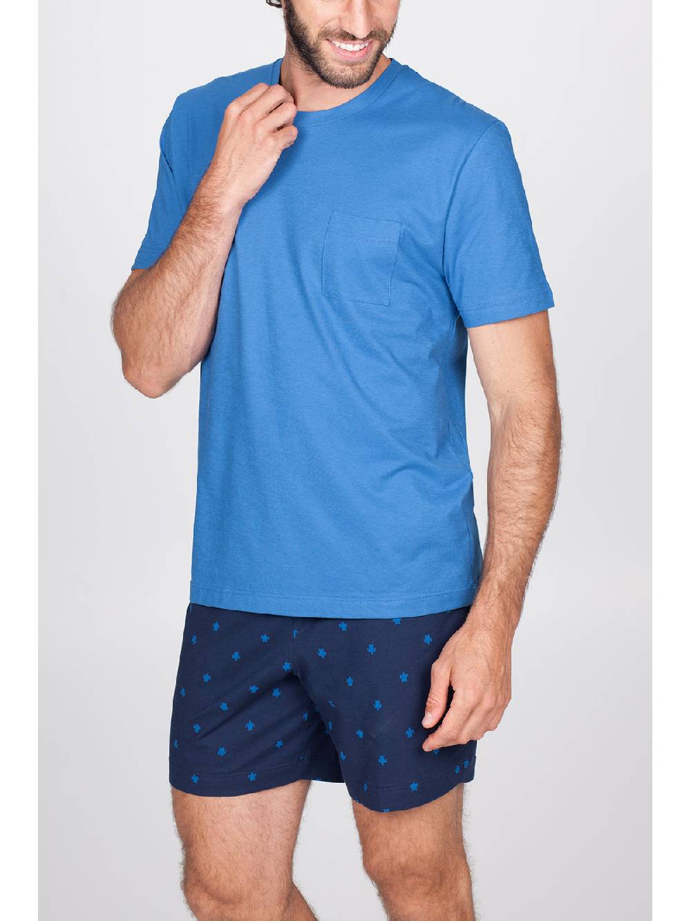 Julipet Pigiama corto artist edition in leggero jersey di puro cotone Duty-free