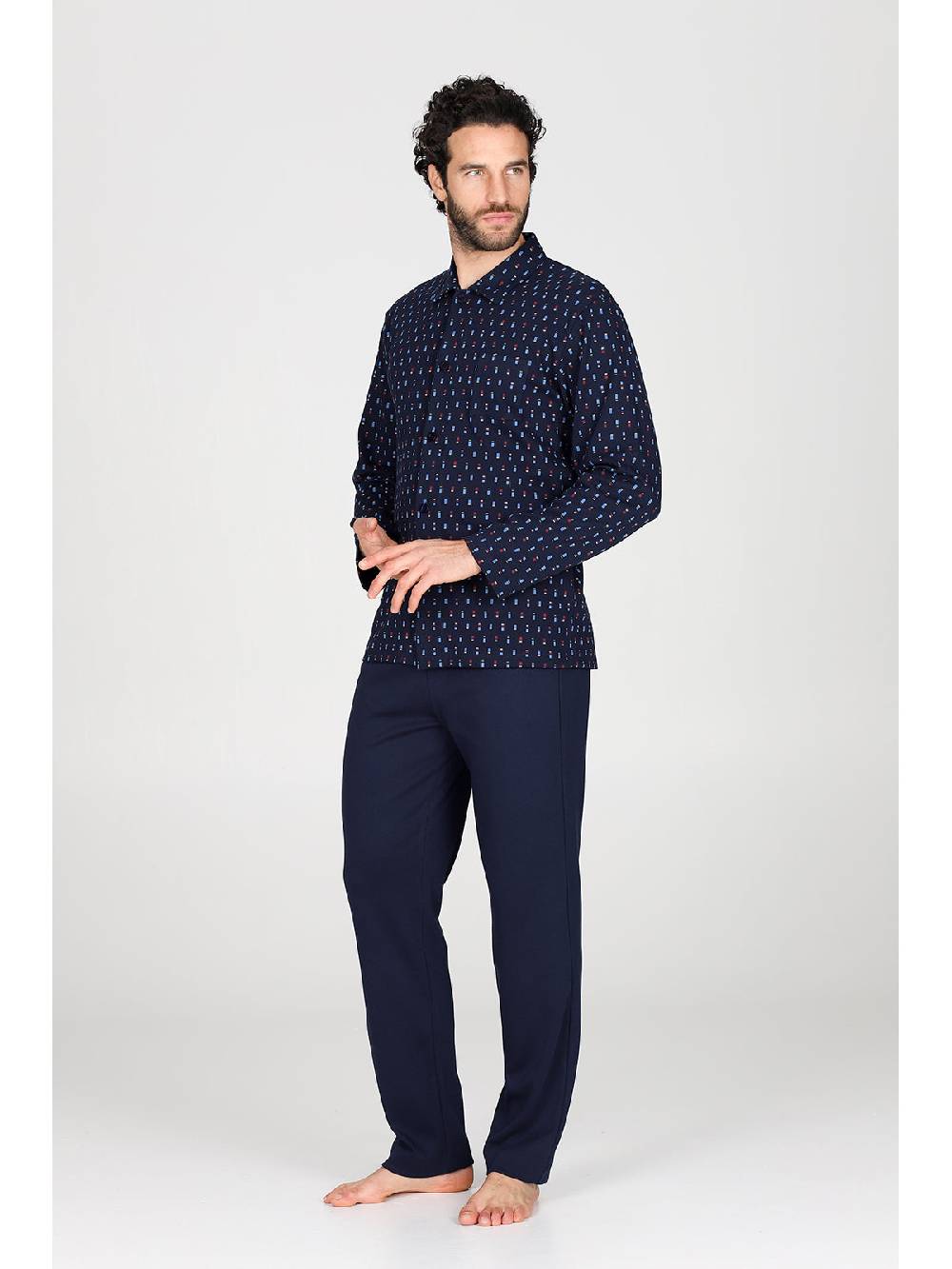 Julipet Pigiama cardigan in caldo interlock di puro cotone Promozione