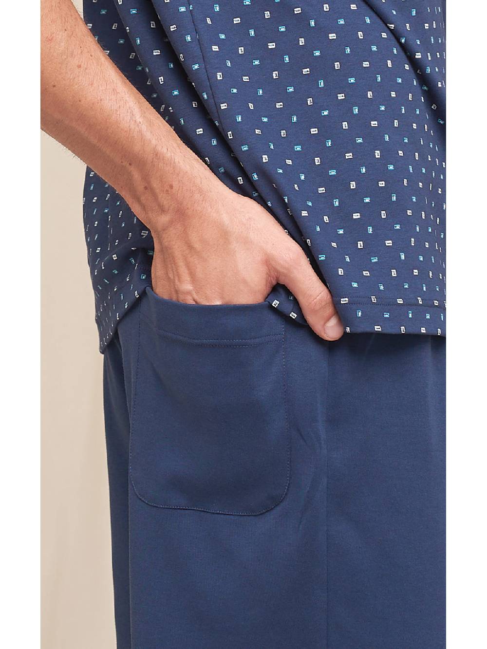 Julipet Pigiama corto in leggero interlock di puro cotone stampato Offerte stagionali