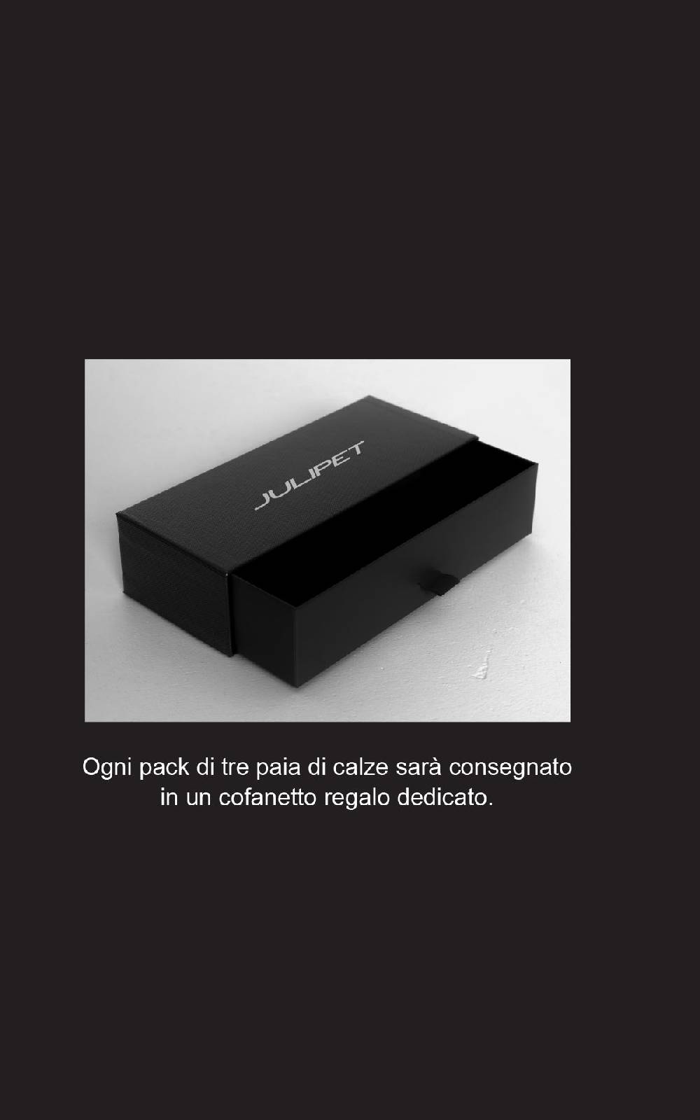 Julipet Calze sottoginocchio tripack in cofanetto regalo Promozione temporanea