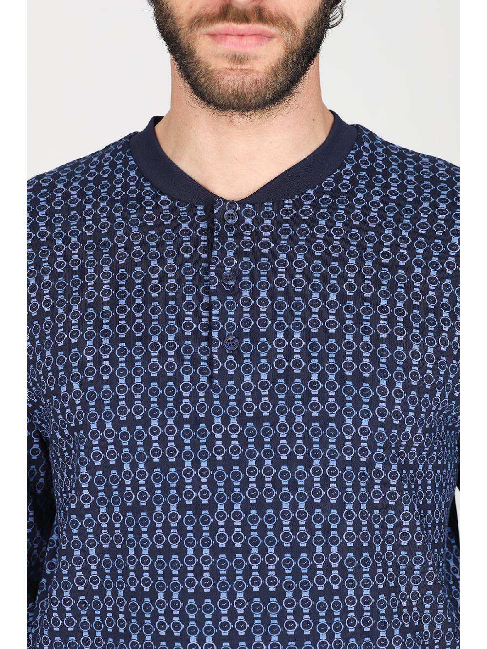 Julipet Pigiama serafino Artist Edition, in caldo interlock di puro cotone Super sconto