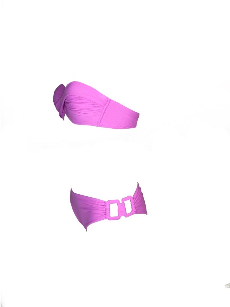 Olivia Gold Reggiseno a fascia + Slip con accessorio Spedizione Gratuita