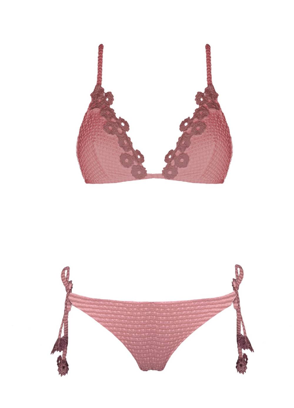 Olivia Gold Reggiseno triangolo fisso + Slip a vita bassa Qualità Garantita