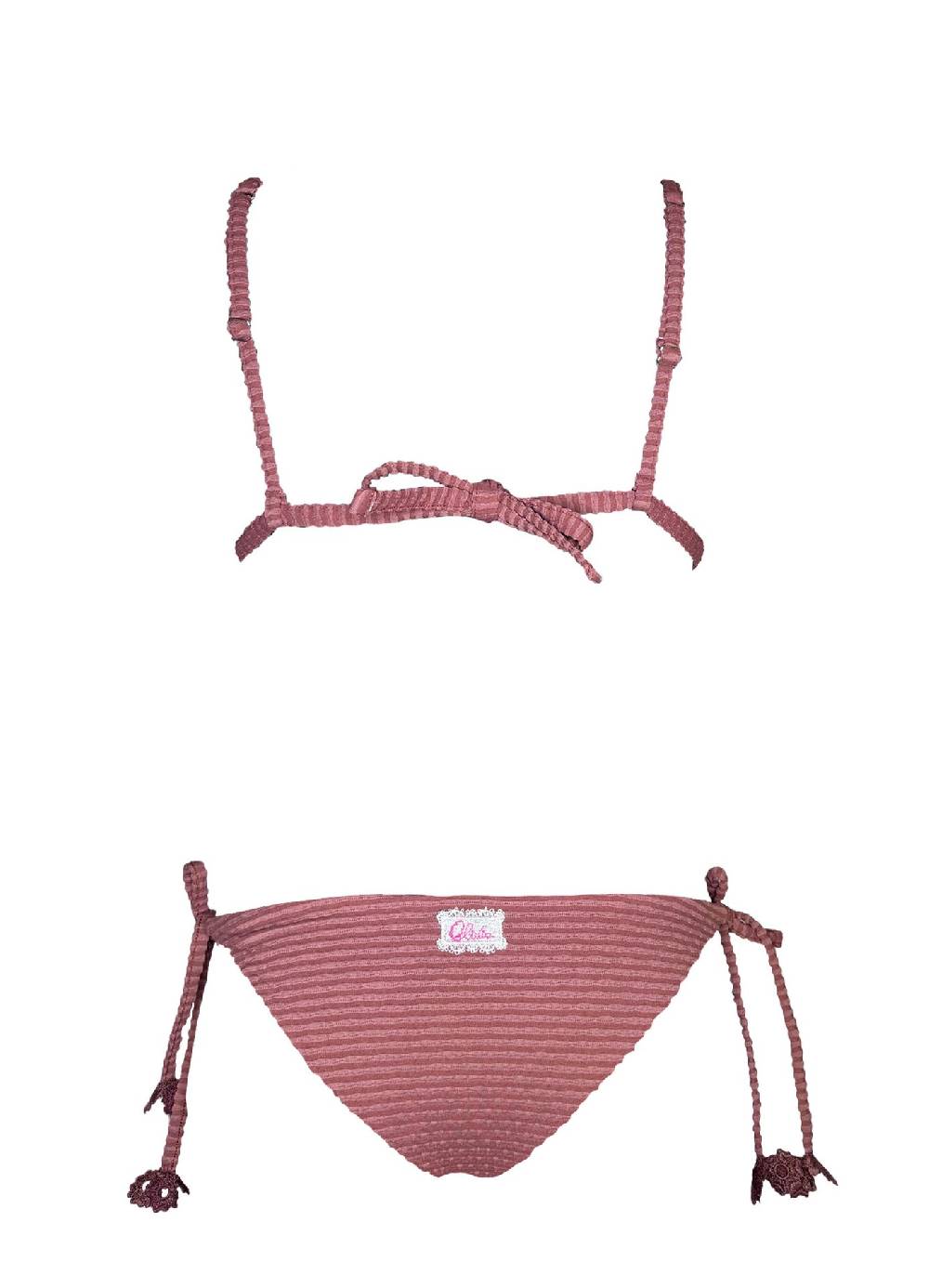 Olivia Gold Reggiseno triangolo fisso + Slip a vita bassa Qualità Garantita