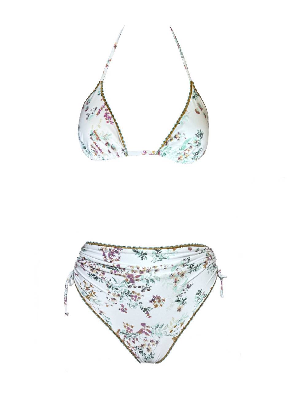Olivia Gold Reggiseno a triangolo + Slip a vita alta Shopping Online
