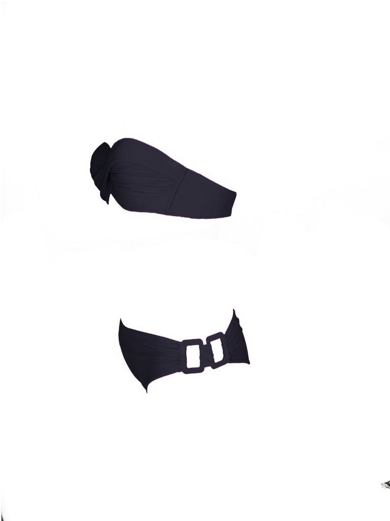 Olivia Gold Reggiseno a fascia + Slip con accessorio Vendita Calda