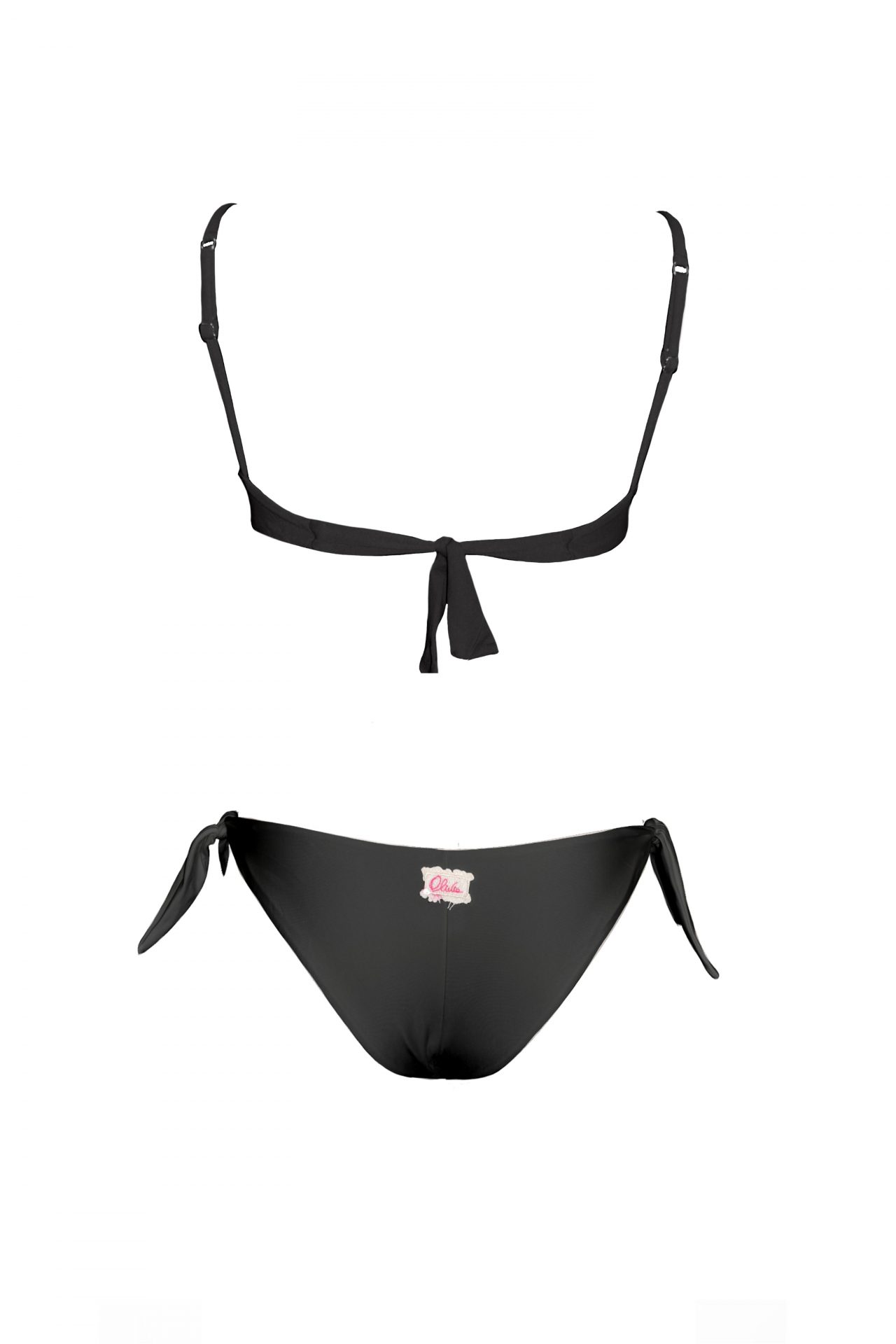 Olivia Gold Reggiseno canotta + Slip a vita bassa con fiocchi Vendita