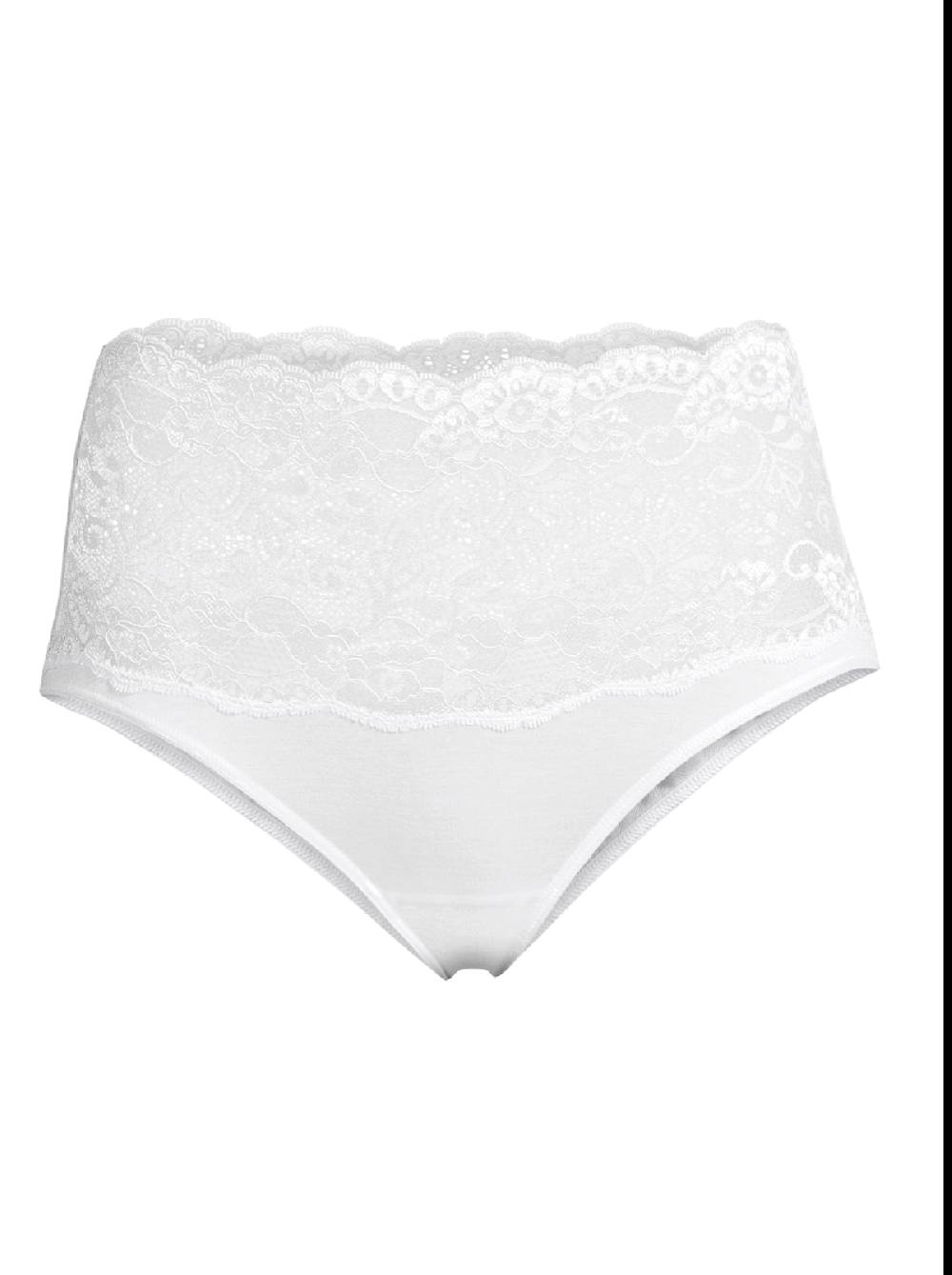 Oscalito Slip a vita alta in Cotone con Pizzo Leavers 4153 Vendite Flash