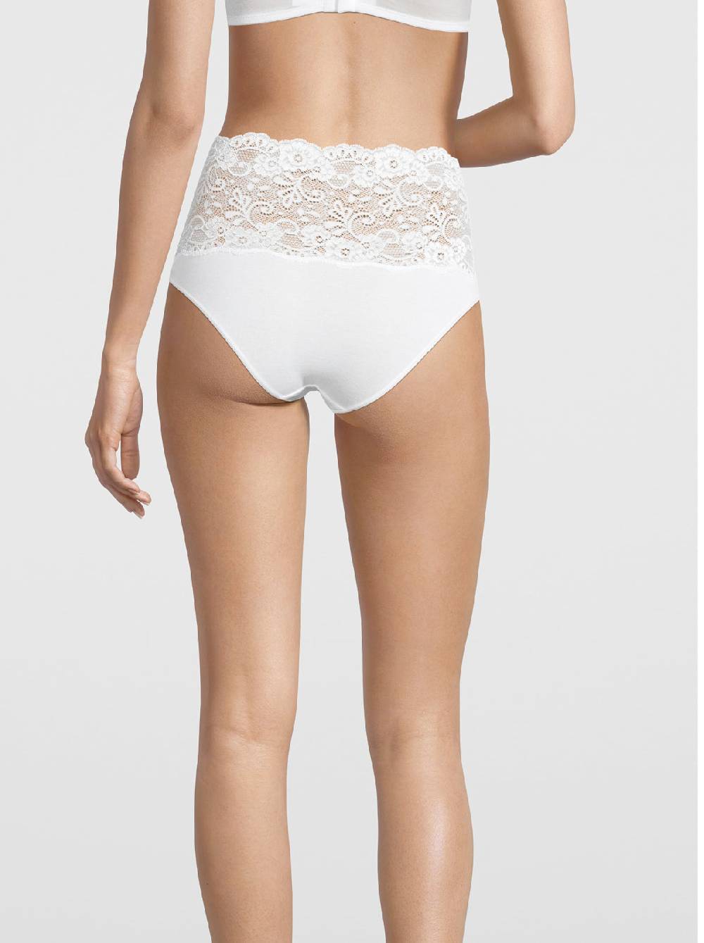 Oscalito Slip a vita alta in Cotone con Pizzo Leavers 4153 Vendite Flash