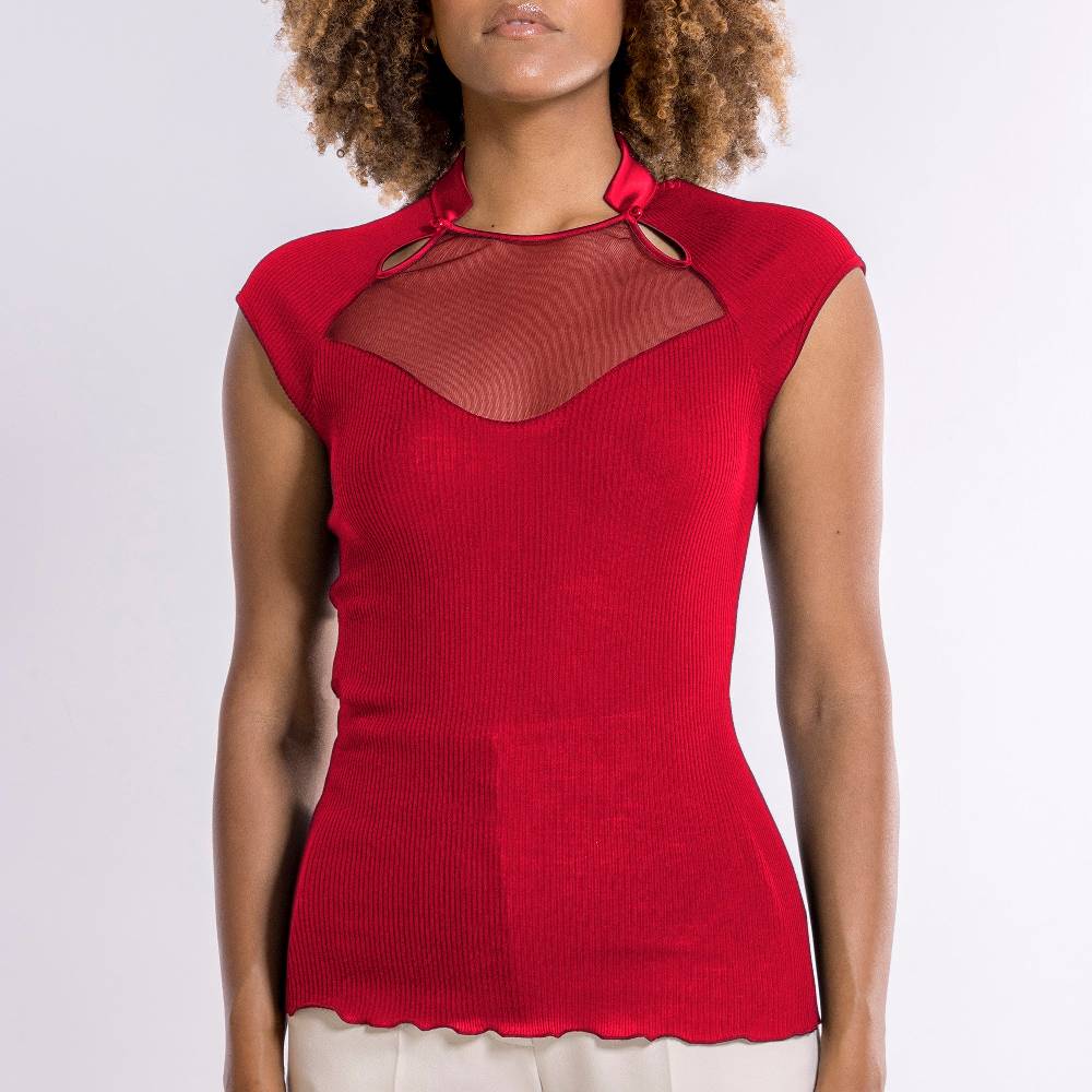 Oscalito Top Donna70% Lana , 30% Seta 6904 Offerta