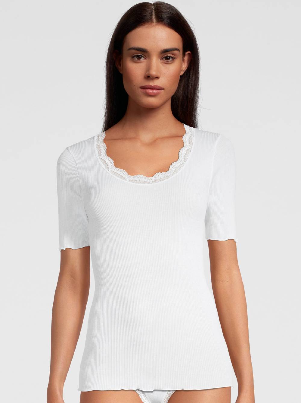 Oscalito T-shirt Filoscozia con Pizzo Leavers 3164 Saldi
