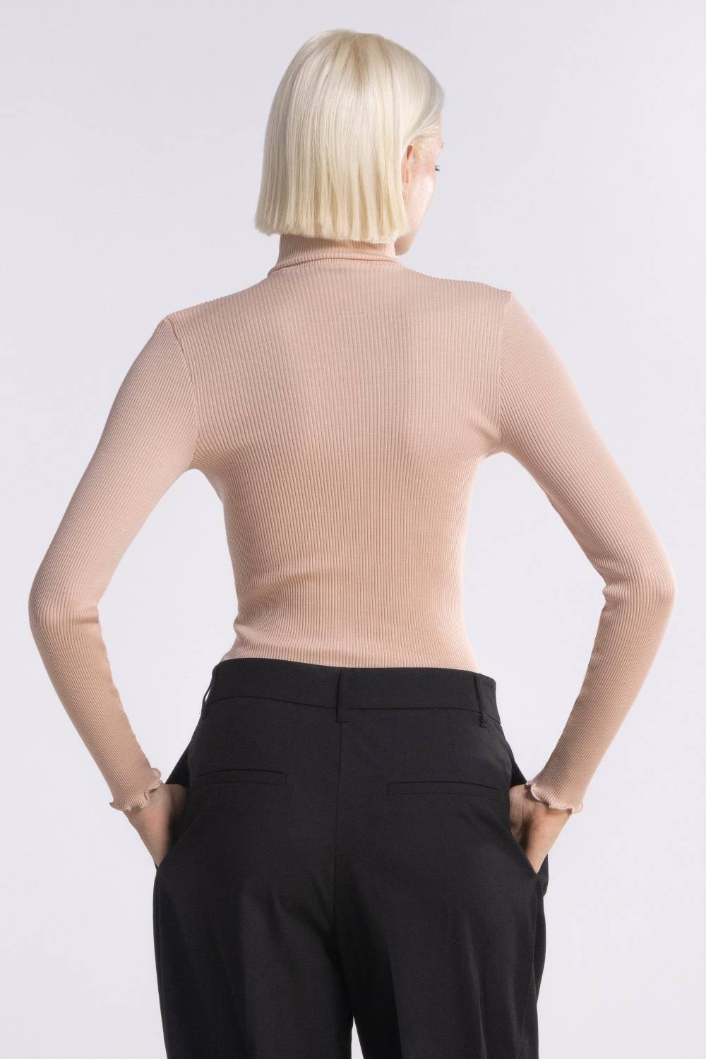 Oscalito Maglia Dolcevita a Maniche Lunghe in Lana e Seta 3438 Qualità Garantita