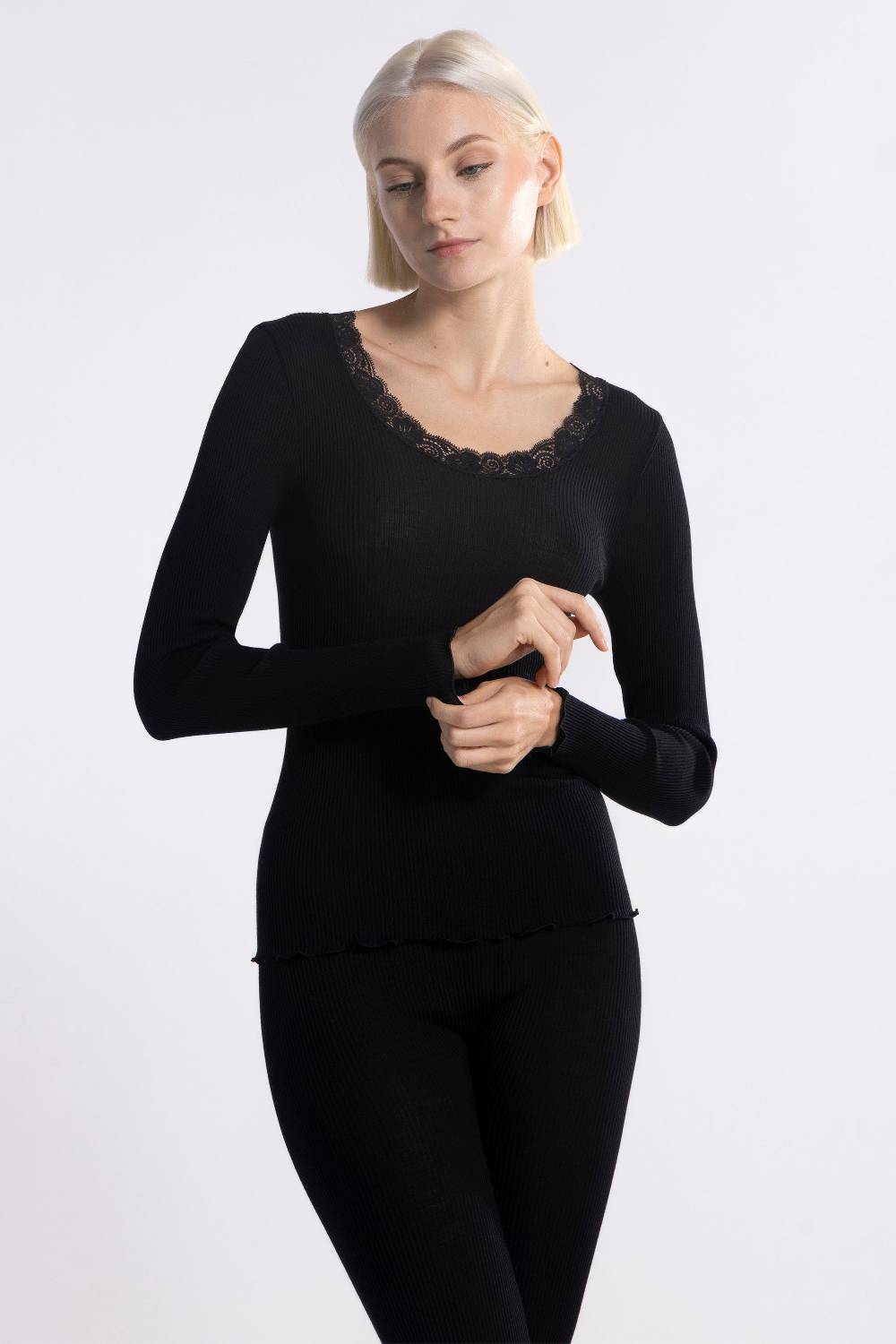 Oscalito Camicia a maniche lunghe in Lana e Seta 3416 Negozi Online