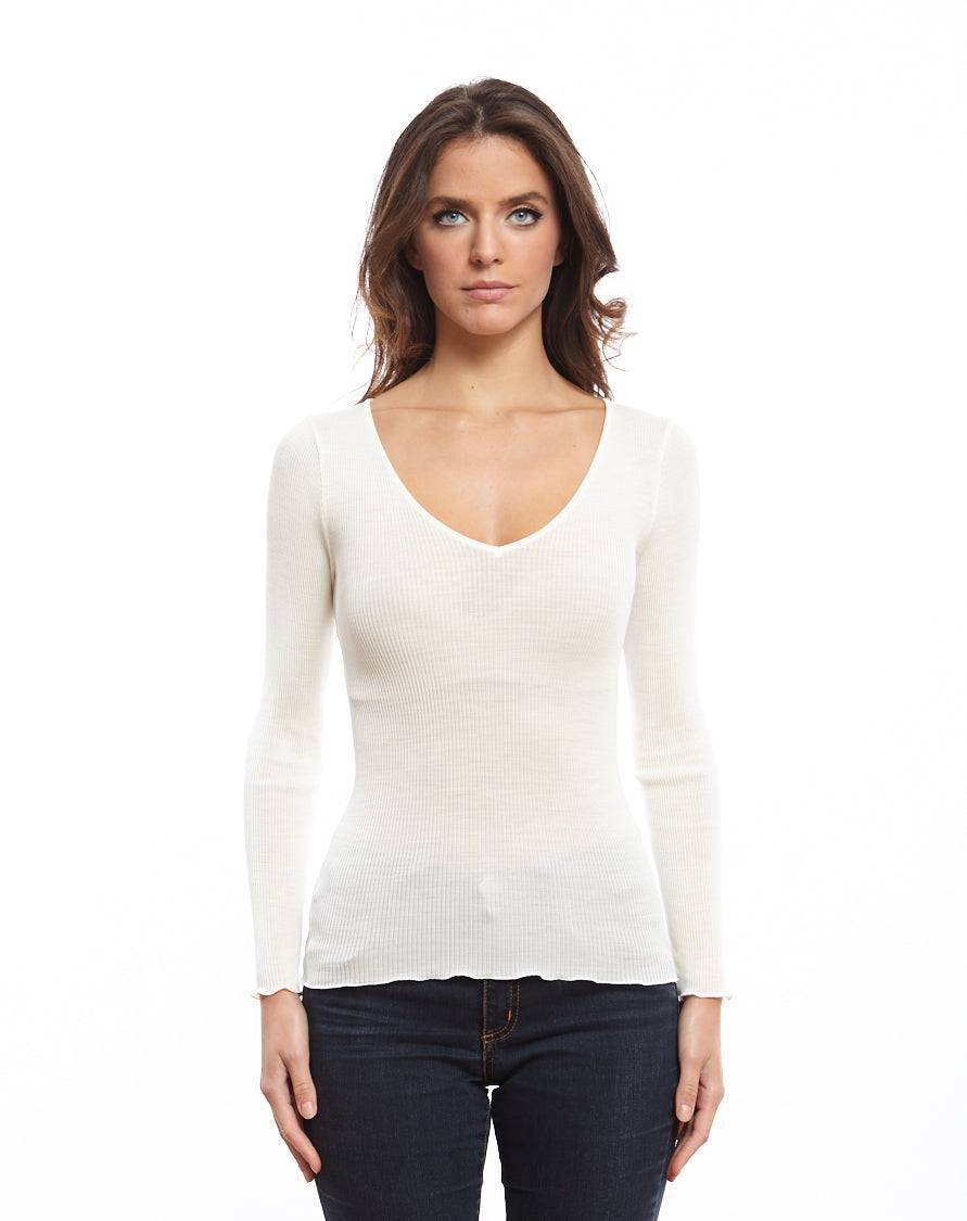 Oscalito Maglia maniche lunghe scollo a V 3486 Sottocosto