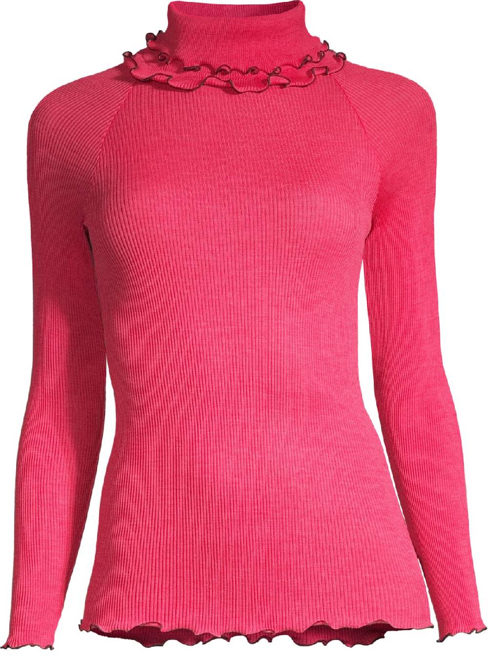 Oscalito Top lupetto in lana e seta con cuciture overlock a contrasto Circus 6695 Offerta