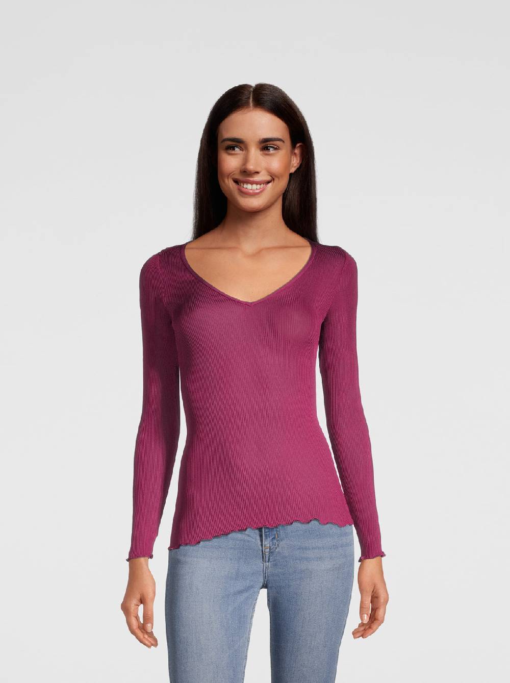 Oscalito Maglia manica lunga donna in organza di pura seta 9446 Outlet