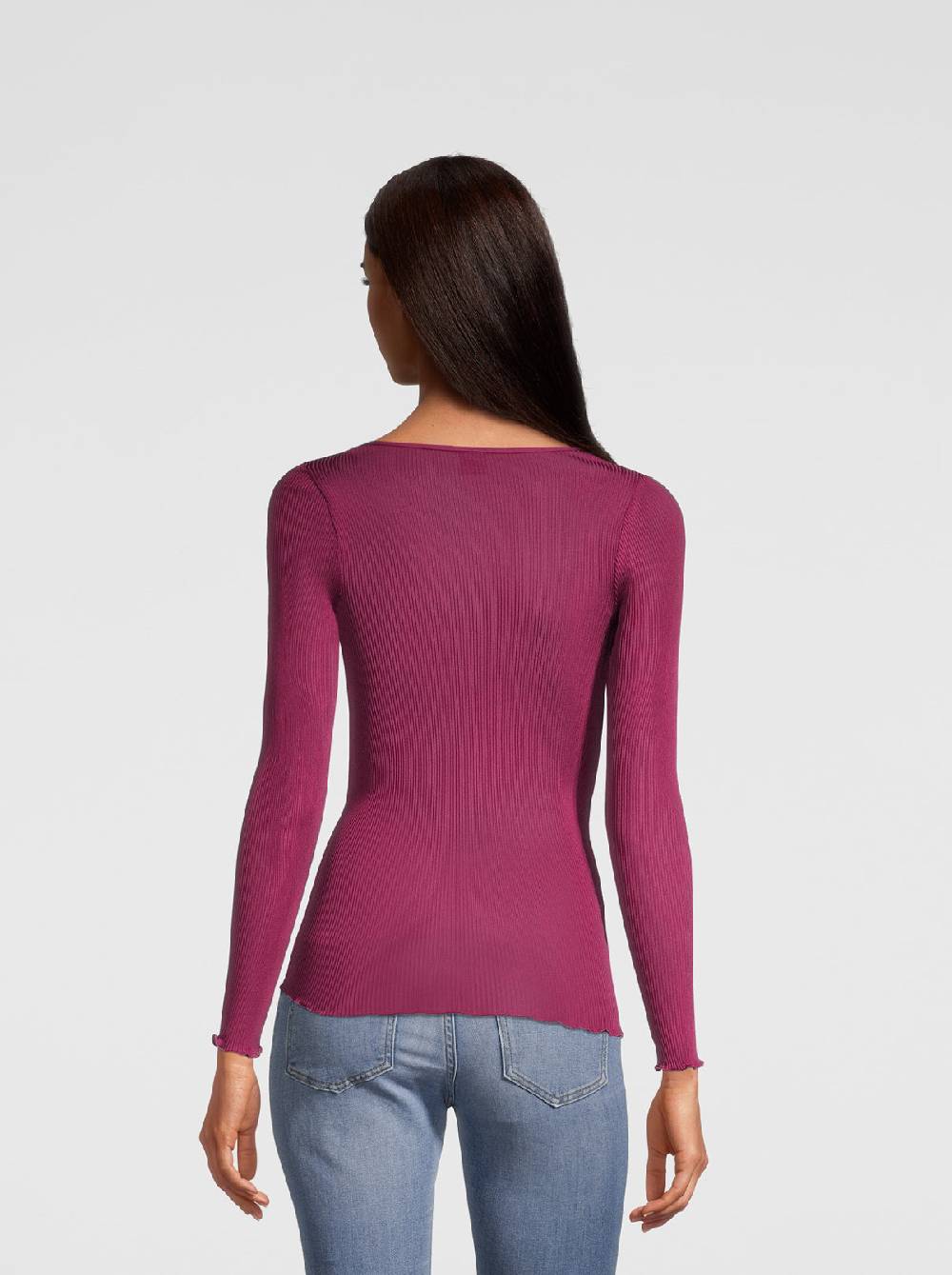 Oscalito Maglia manica lunga donna in organza di pura seta 9446 Outlet