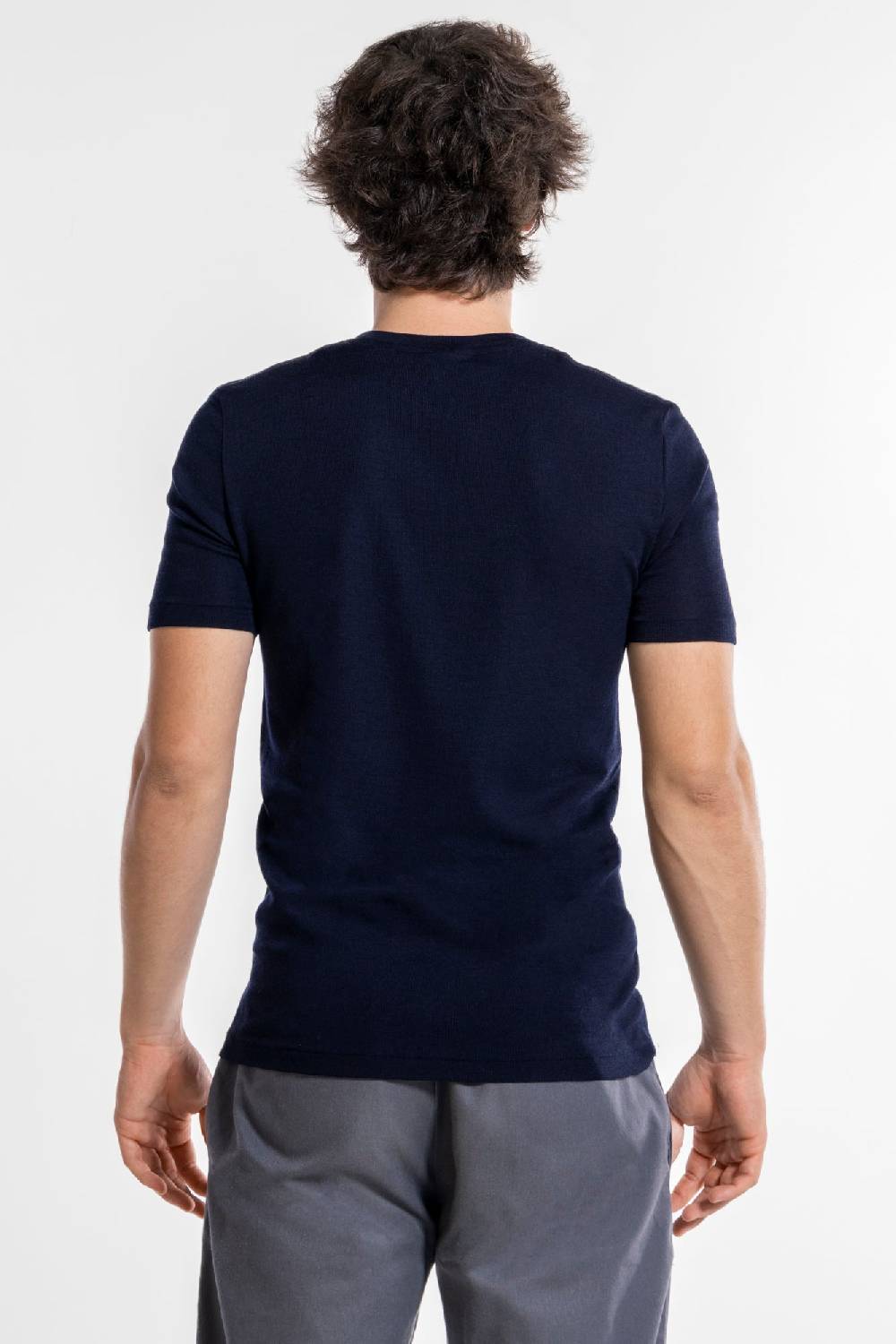 Oscalito T-Shirt Girocollo in Lana e Seta 624 Qualità