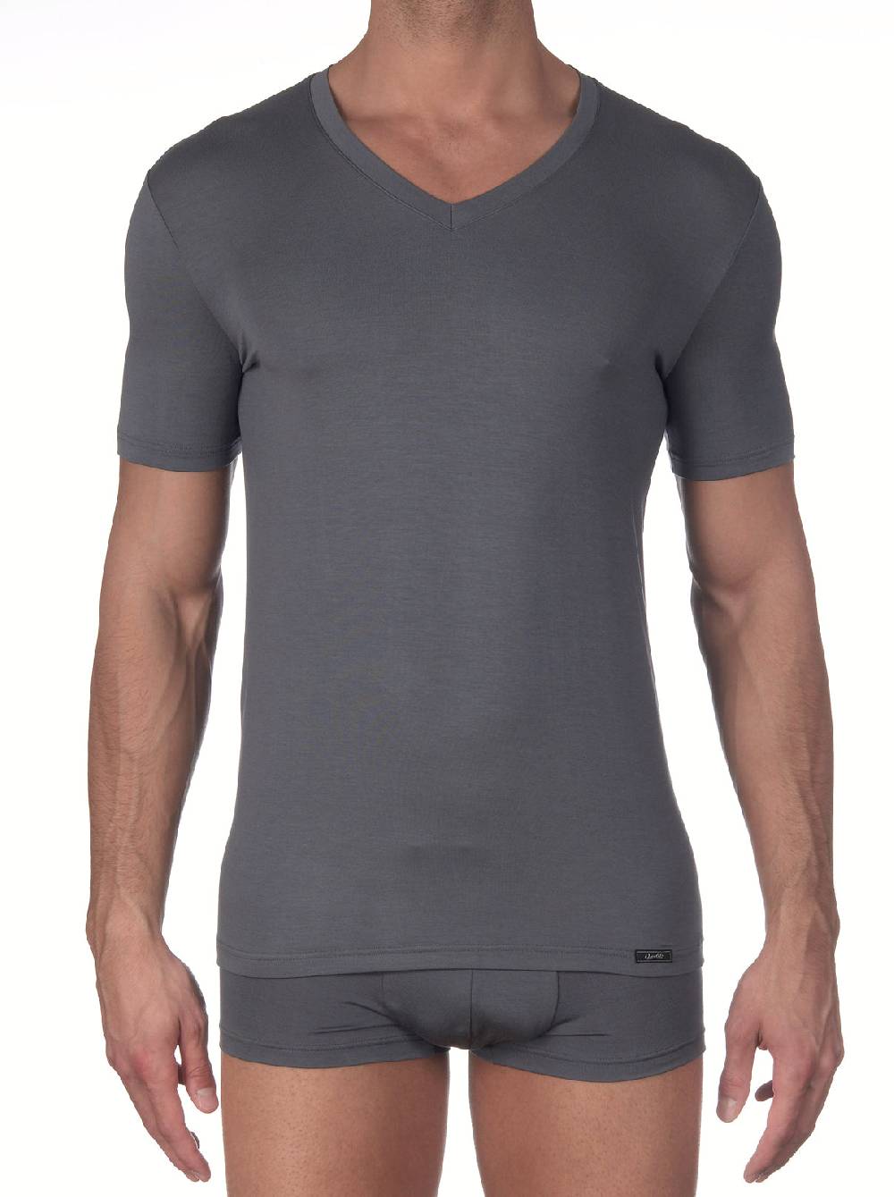 Oscalito T-shirt con scollo a V in micromodal 1576 Fino Al -60%