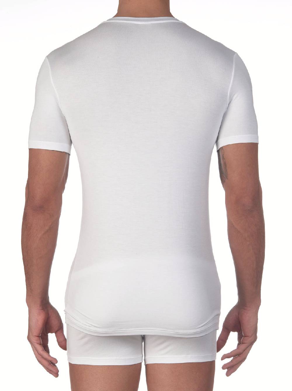 Oscalito T-shirt con scollo a V in micromodal 1576 Fino Al -60%