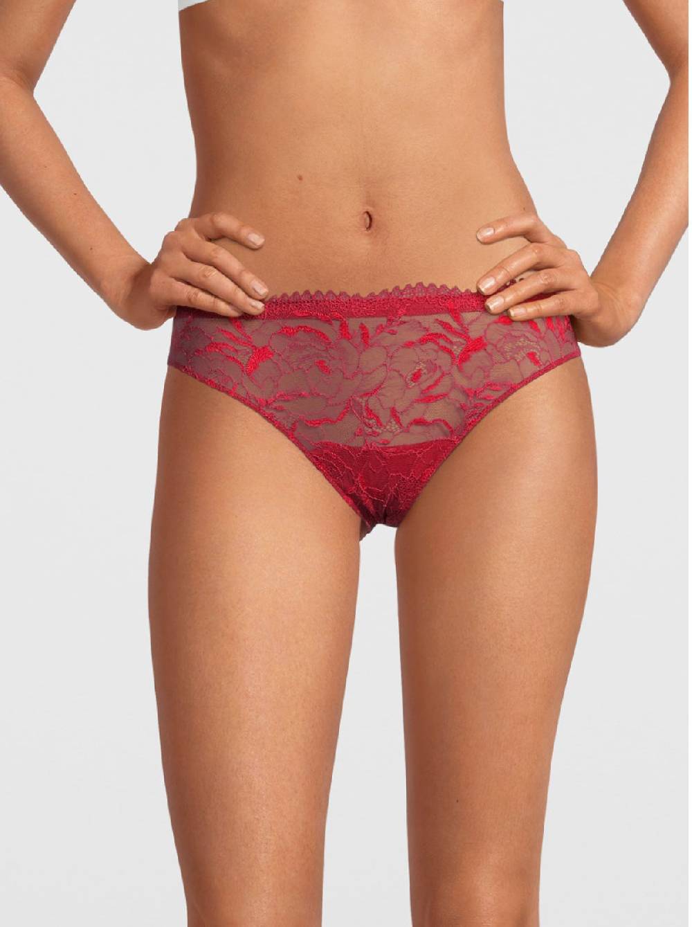 Oscalito Slip Vita Bassa con Pizzo 5878 Italy