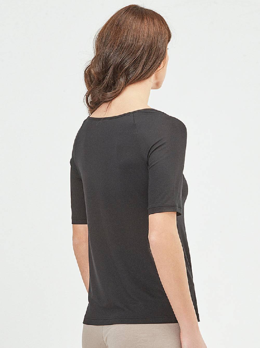 Oscalito T-Shirt in micromodal con Macramè 1371 Grandi sconti