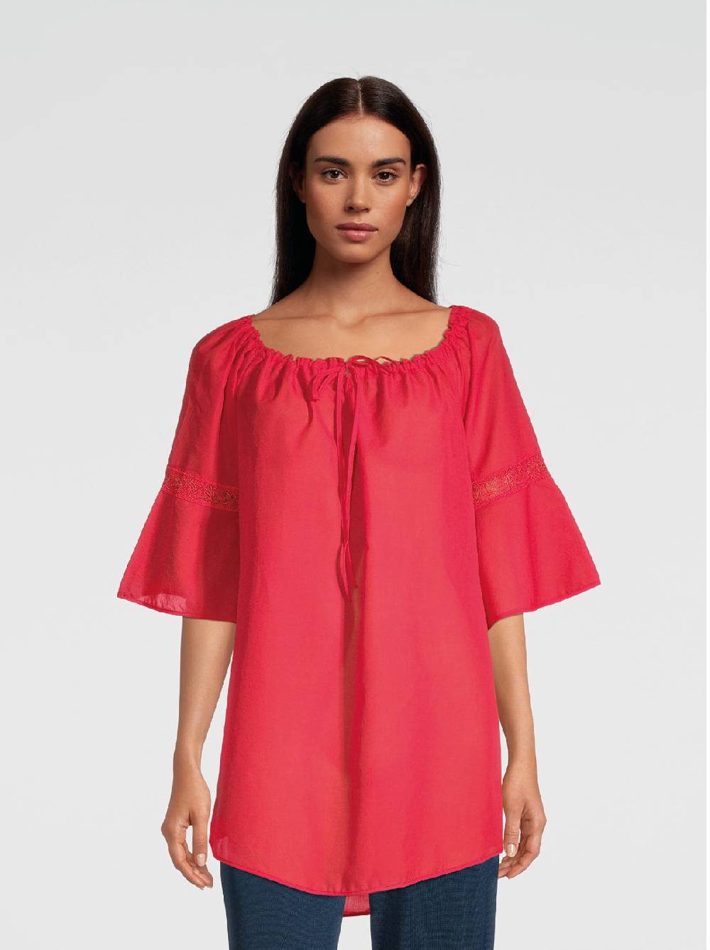 Oscalito Mini abito maniche lunghe in Voile Cotone 6566 Comprane uno, ottenene uno gratis