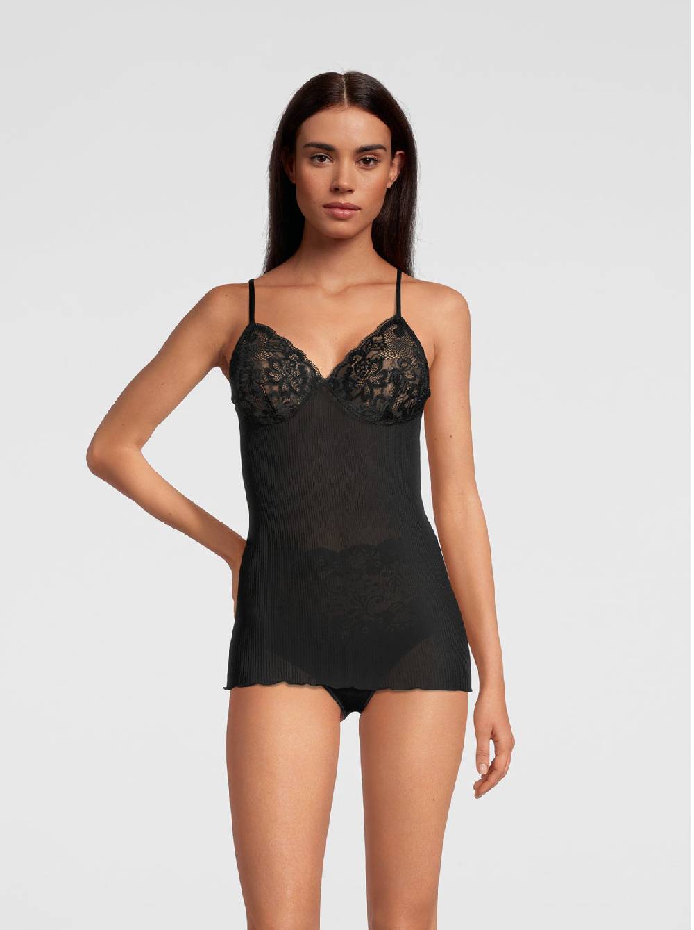 Oscalito Canotta in Pura Seta con Reggiseno 9462 Qualità Garantita
