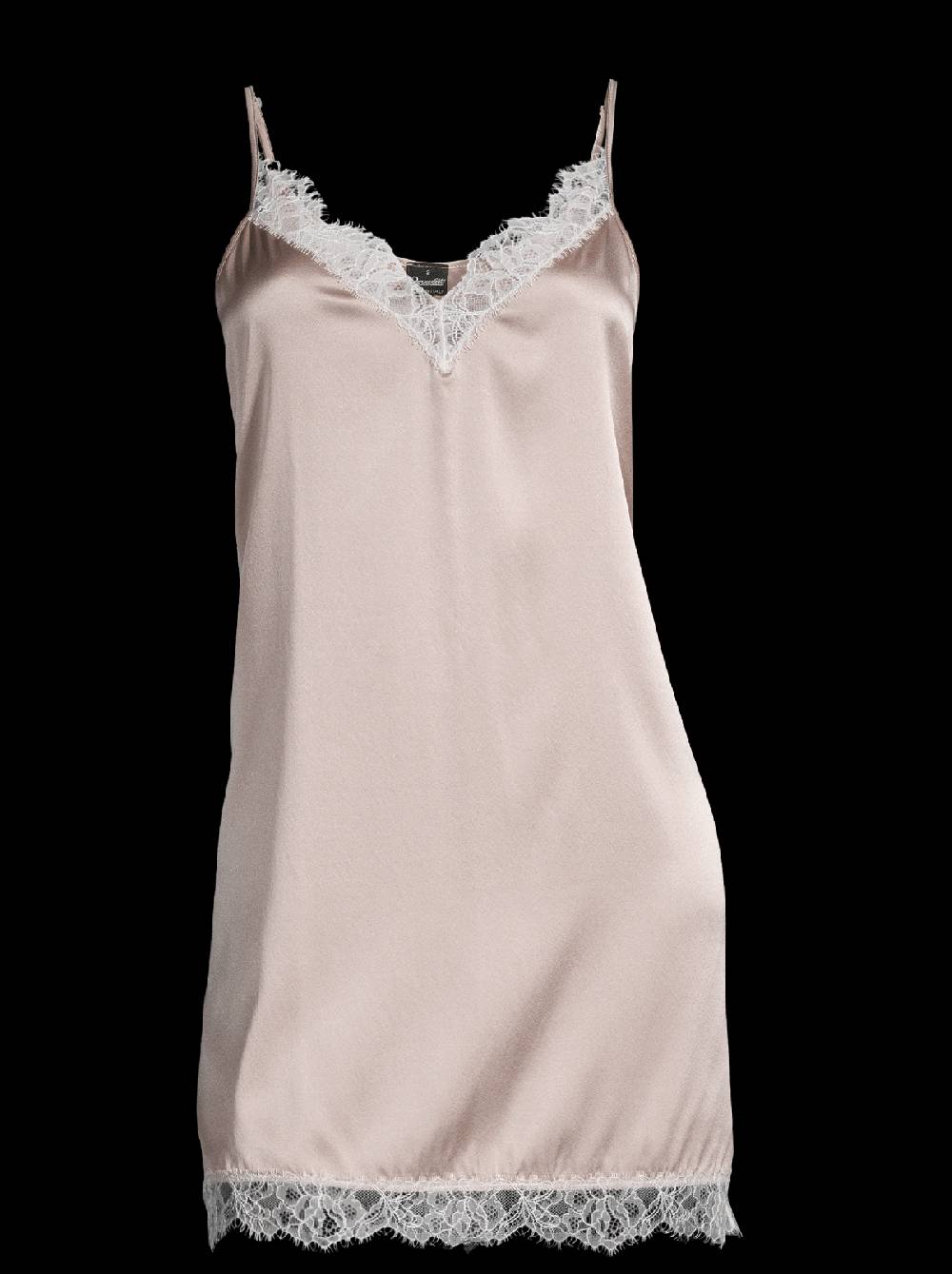 Oscalito Babydoll in seta elasticizzata con pizzo chantilly 10336 Promozione Limitata