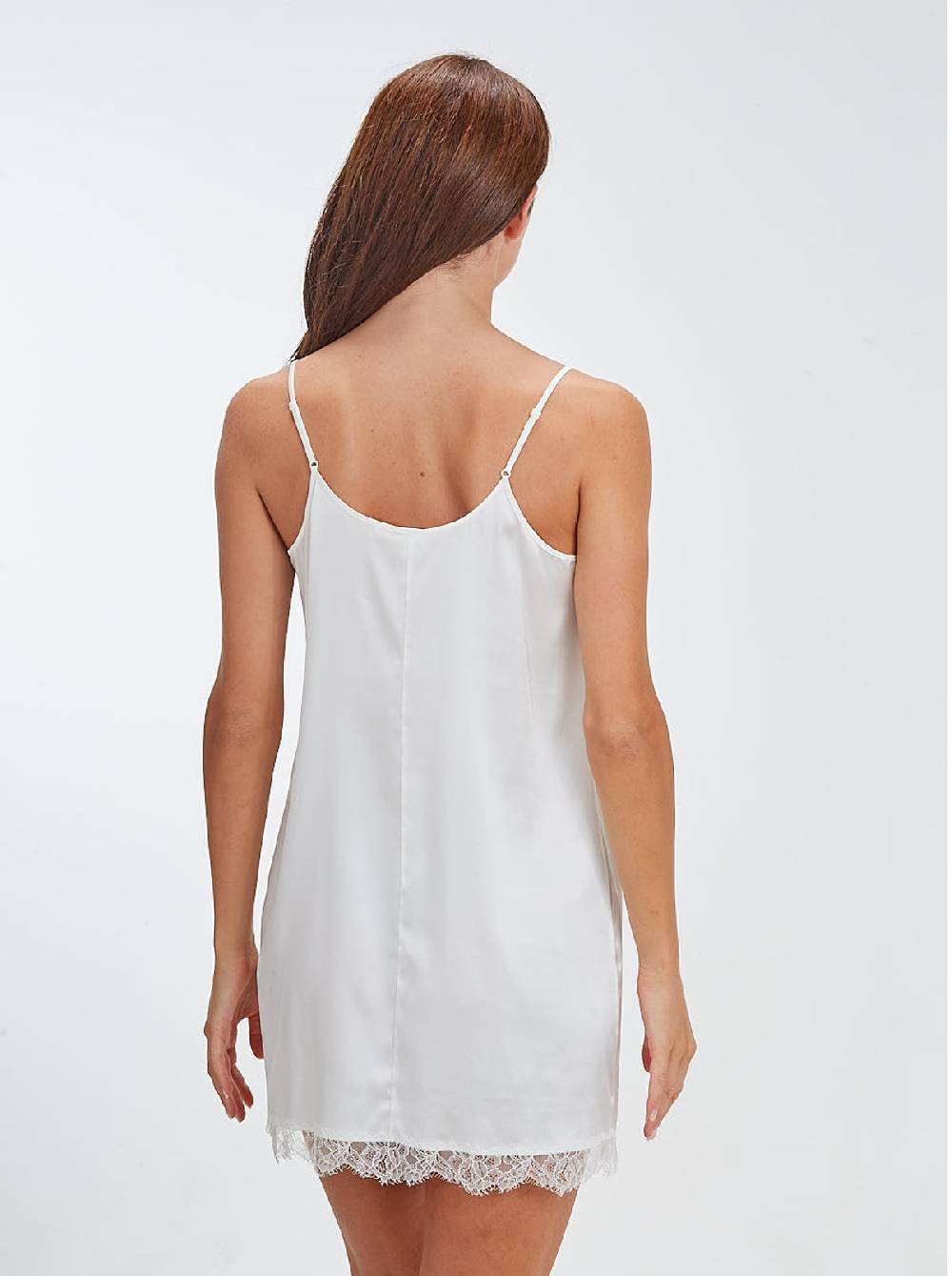 Oscalito Babydoll in seta elasticizzata con pizzo chantilly 10336 Promozione Limitata