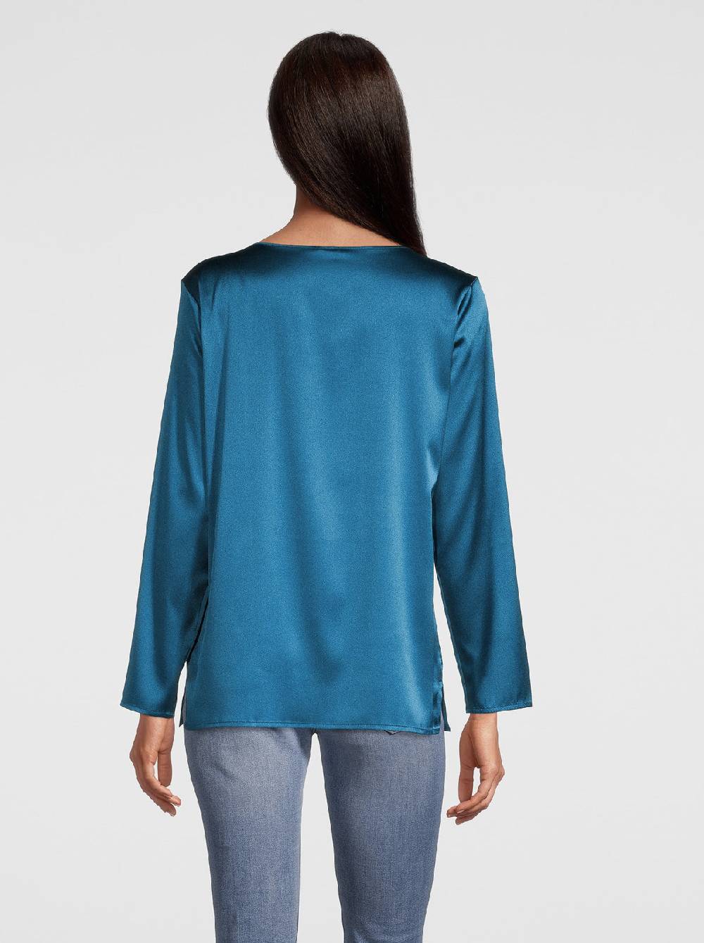 Oscalito Camicia maniche lunghe in Seta Stretch 10309 Grande vendita