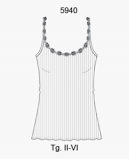 Oscalito Top Spaghetti Donna Lana E Seta 5940 Spedizione Gratuita